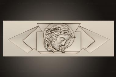 Religious panels (3d panel of jesus, PR_0361) 3D models for cnc