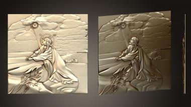 Religious panels (New version PR 0011, PR_0385) 3D models for cnc