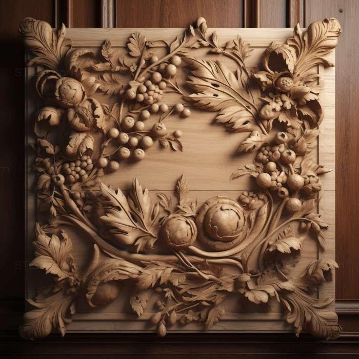 St Baroque style arved wooden 2