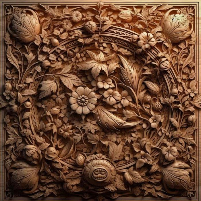 Patterns and decorations (Photorealistic intricate 4, PATTERN_2012) 3D models for cnc