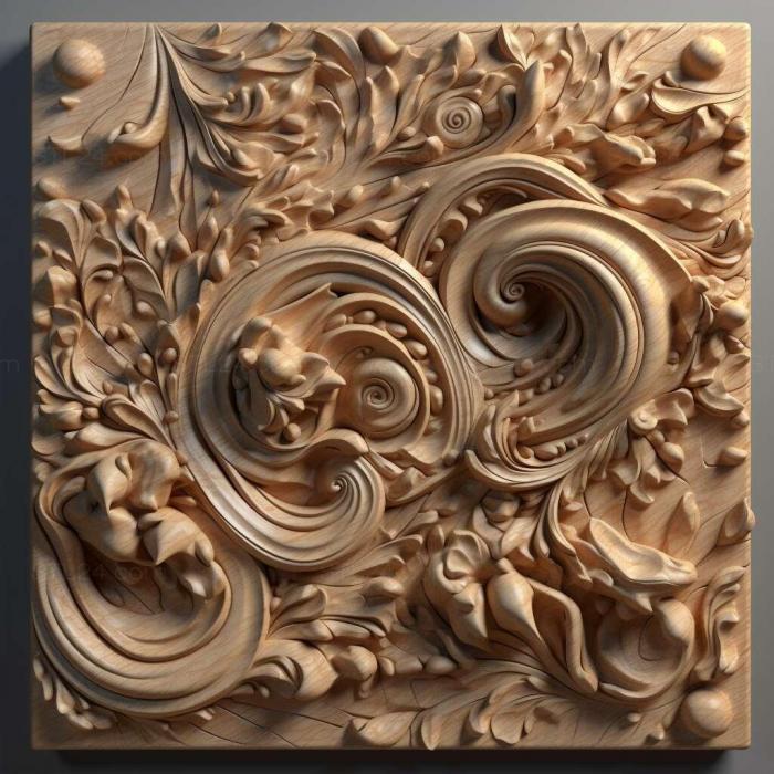 Patterns and decorations (Formica forsslundi 2, PATTERN_2414) 3D models for cnc