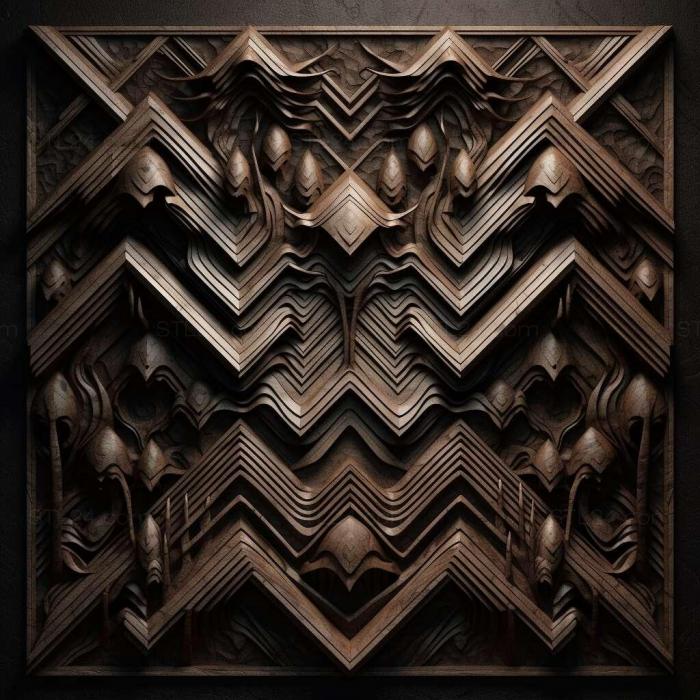 Patterns and decorations (Black lodge 1, PATTERN_2541) 3D models for cnc