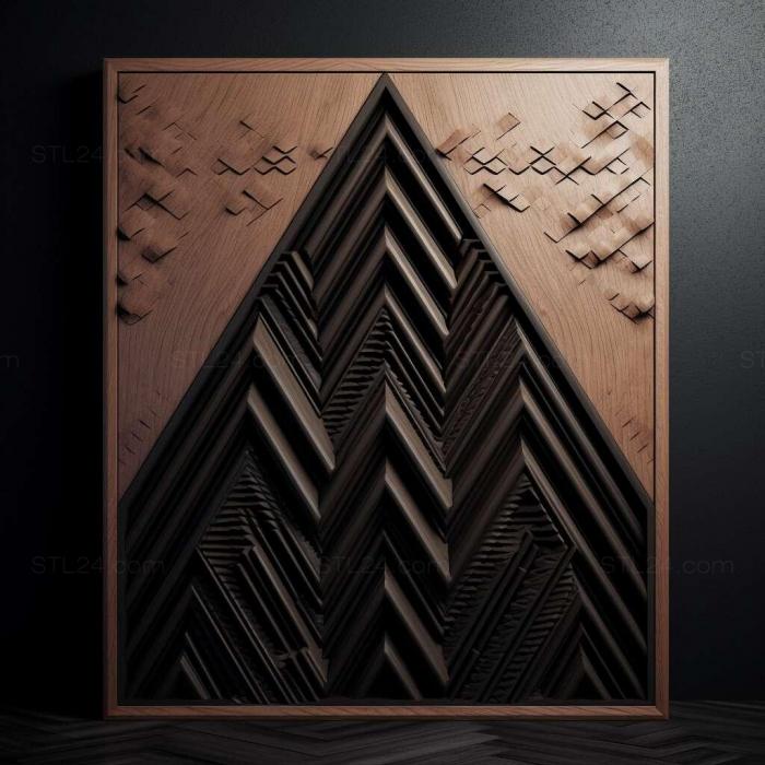 Patterns and decorations (Black lodge 2, PATTERN_2542) 3D models for cnc