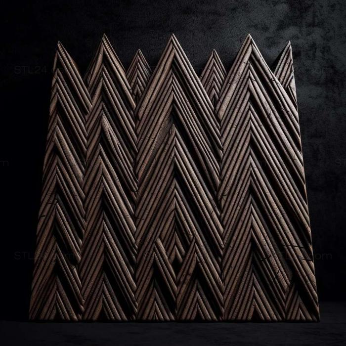 Patterns and decorations (Black lodge 3, PATTERN_2543) 3D models for cnc