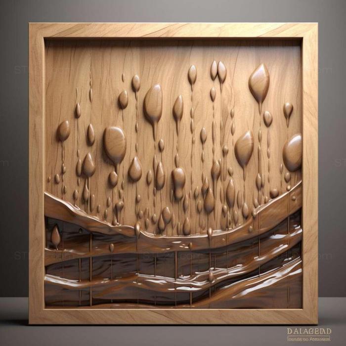 Patterns and decorations (Rain of Reflections 2, PATTERN_2626) 3D models for cnc