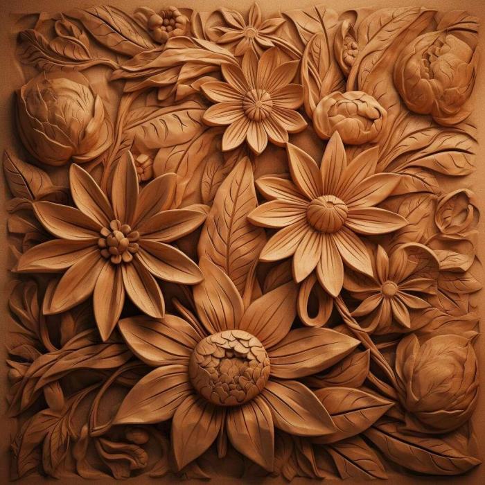 Patterns and decorations (Kadupul is the mobeautiful flower in the world 4, PATTERN_548) 3D models for cnc
