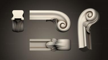 Fence (Handrail end of handrail, PRL_0117) 3D models for cnc