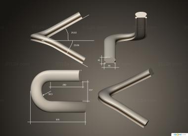 Fence (Swivel railing element version1, PRL_0118) 3D models for cnc