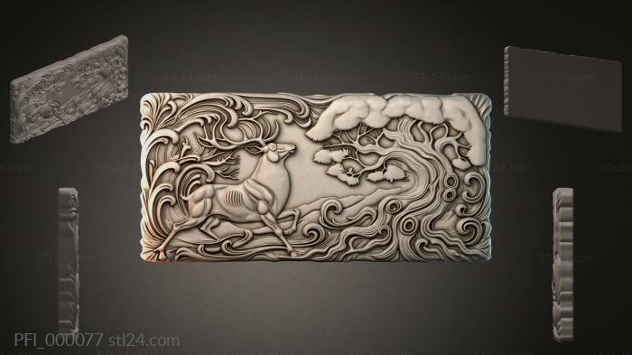 Fantasy panel (PFI_000077) 3D models for cnc