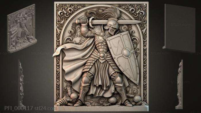 Fantasy panel (PFI_000117) 3D models for cnc