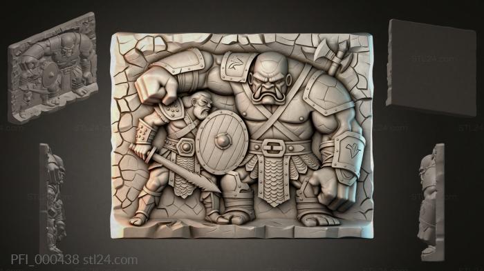 Fantasy panel (PFI_000438) 3D models for cnc