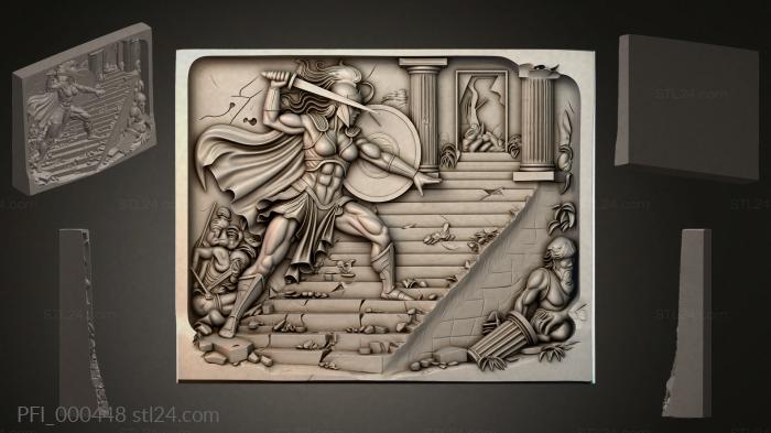 Fantasy panel (PFI_000448) 3D models for cnc