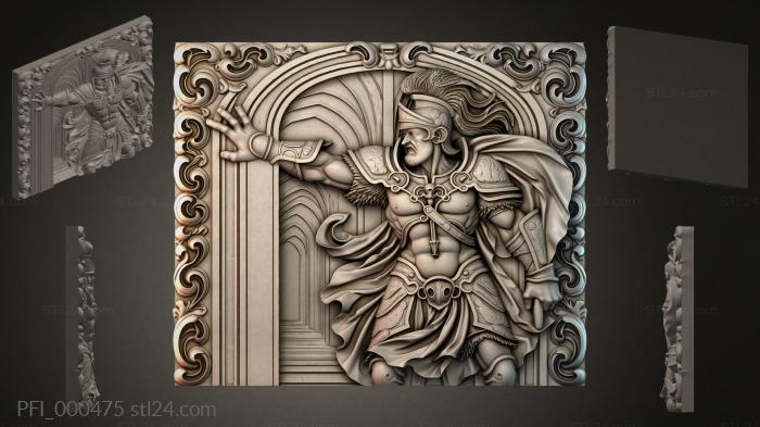 Fantasy panel (PFI_000475) 3D models for cnc