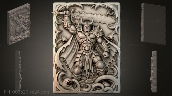 Fantasy panel (PFI_000520) 3D models for cnc