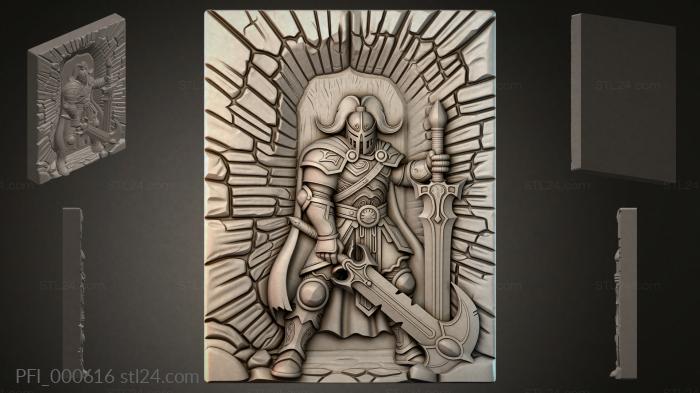 Fantasy panel (PFI_000616) 3D models for cnc