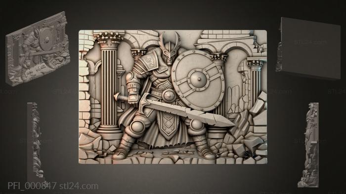 Панно фентези (PFI_000847) 3D модель для ЧПУ станка