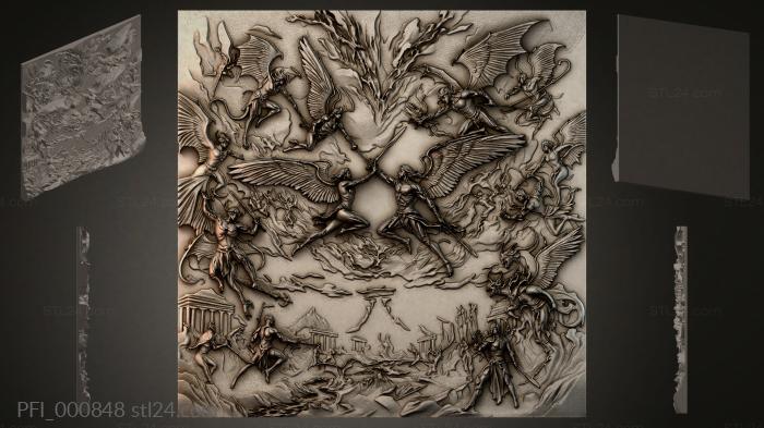 Панно фентези (PFI_000848) 3D модель для ЧПУ станка