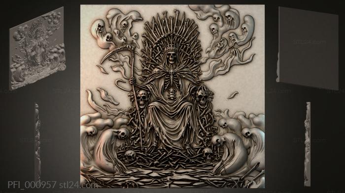 Панно фентези (PFI_000957) 3D модель для ЧПУ станка