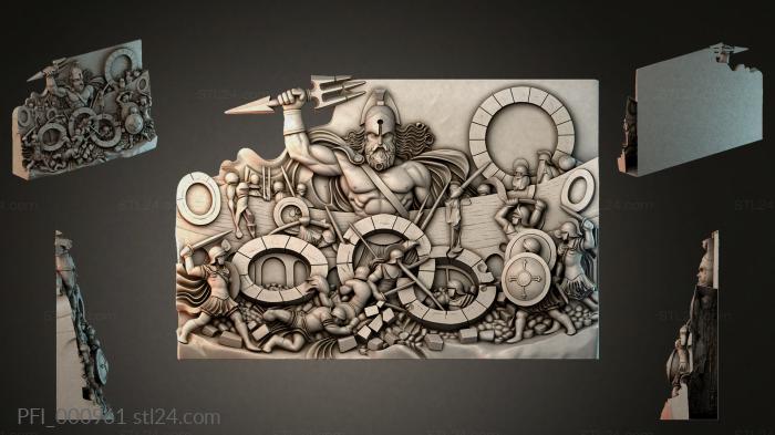 Панно фентези (PFI_000961) 3D модель для ЧПУ станка