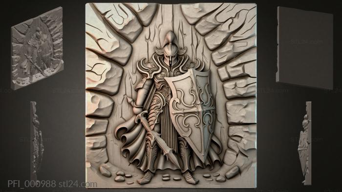 Панно фентези (PFI_000988) 3D модель для ЧПУ станка