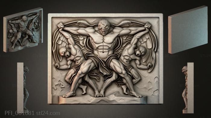 Панно фентези (PFI_001081) 3D модель для ЧПУ станка