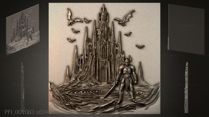 Панно фентези (PFI_001083) 3D модель для ЧПУ станка