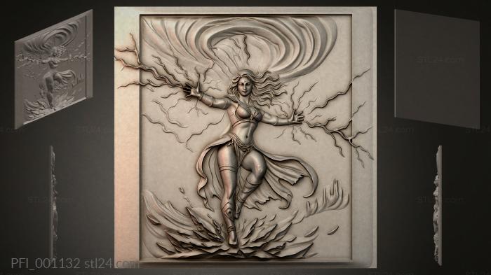 Панно фентези (PFI_001132) 3D модель для ЧПУ станка