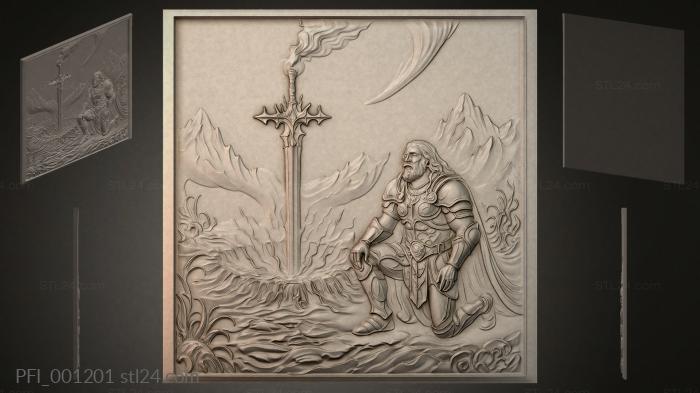 Панно фентези (PFI_001201) 3D модель для ЧПУ станка