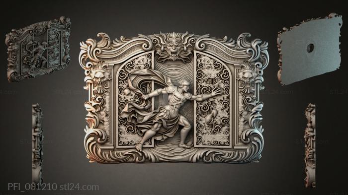 Панно фентези (PFI_001210) 3D модель для ЧПУ станка