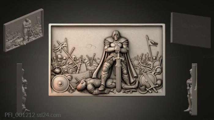 Панно фентези (PFI_001212) 3D модель для ЧПУ станка