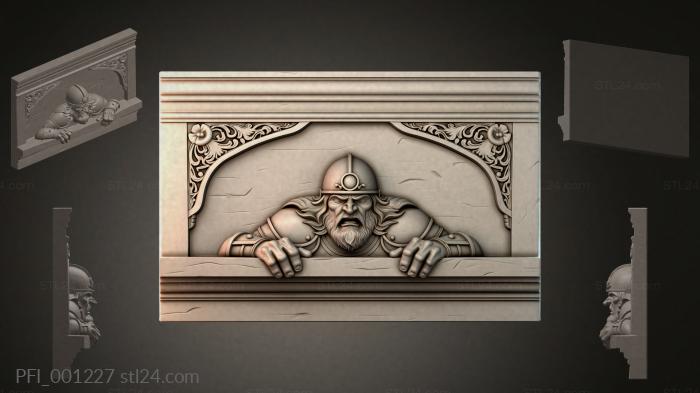 Панно фентези (PFI_001227) 3D модель для ЧПУ станка