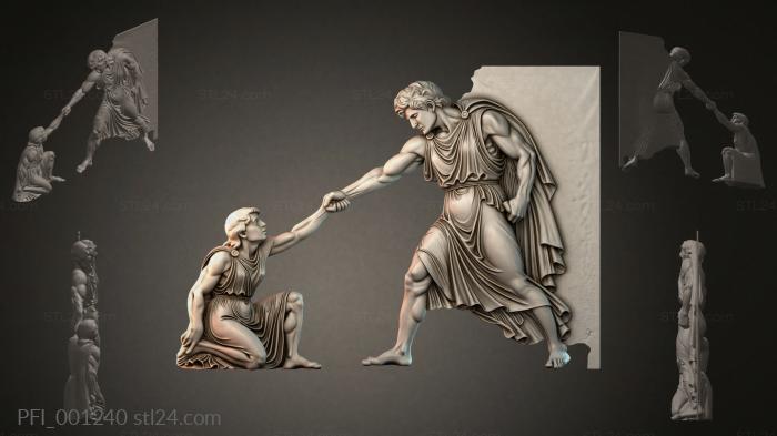 Панно фентези (PFI_001240) 3D модель для ЧПУ станка