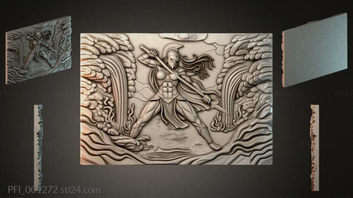 Панно фентези (PFI_001272) 3D модель для ЧПУ станка