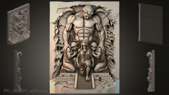 Панно фентези (PFI_001295) 3D модель для ЧПУ станка