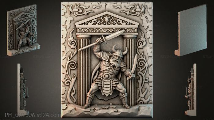 Панно фентези (PFI_001306) 3D модель для ЧПУ станка