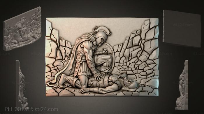 Панно фентези (PFI_001315) 3D модель для ЧПУ станка