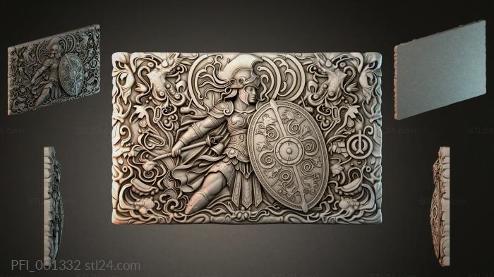 Панно фентези (PFI_001332) 3D модель для ЧПУ станка