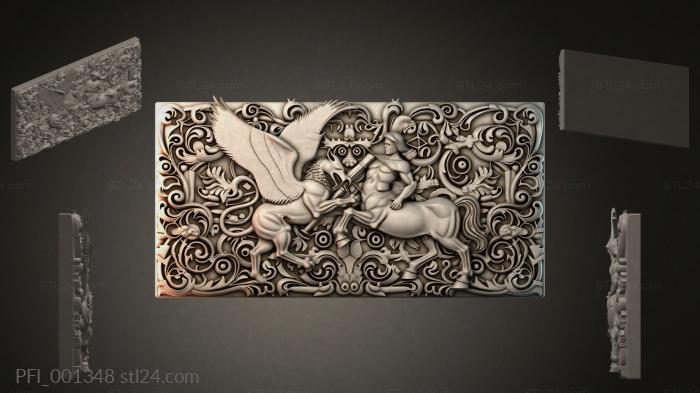 Панно фентези (PFI_001348) 3D модель для ЧПУ станка