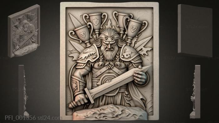 Панно фентези (PFI_001356) 3D модель для ЧПУ станка