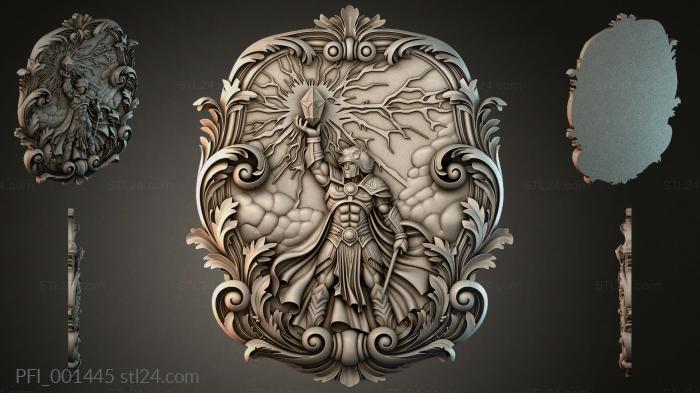 Панно фентези (PFI_001445) 3D модель для ЧПУ станка