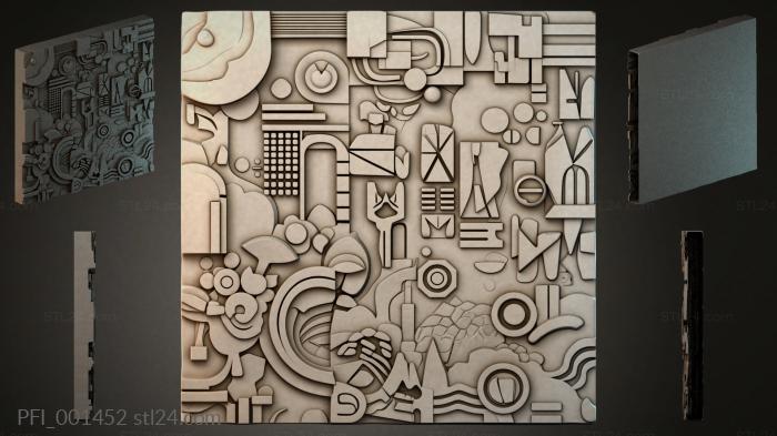 Панно фентези (PFI_001452) 3D модель для ЧПУ станка