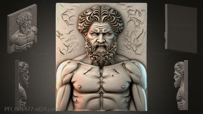 Панно фентези (PFI_001477) 3D модель для ЧПУ станка