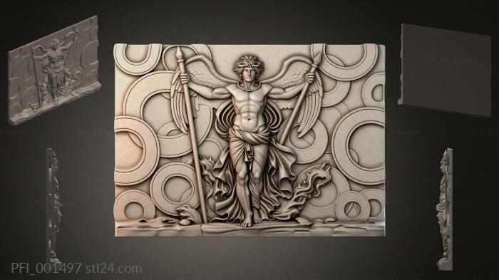 Панно фентези (PFI_001497) 3D модель для ЧПУ станка