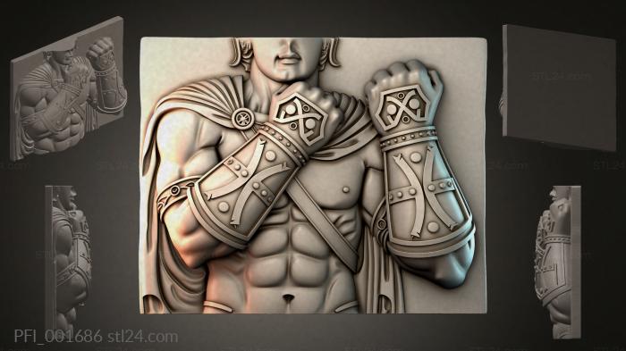 Панно фентези (PFI_001686) 3D модель для ЧПУ станка