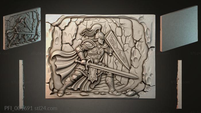 Панно фентези (PFI_001691) 3D модель для ЧПУ станка