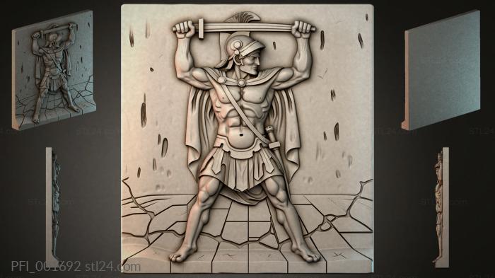 Панно фентези (PFI_001692) 3D модель для ЧПУ станка