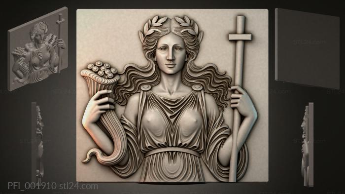 Панно фентези (PFI_001910) 3D модель для ЧПУ станка