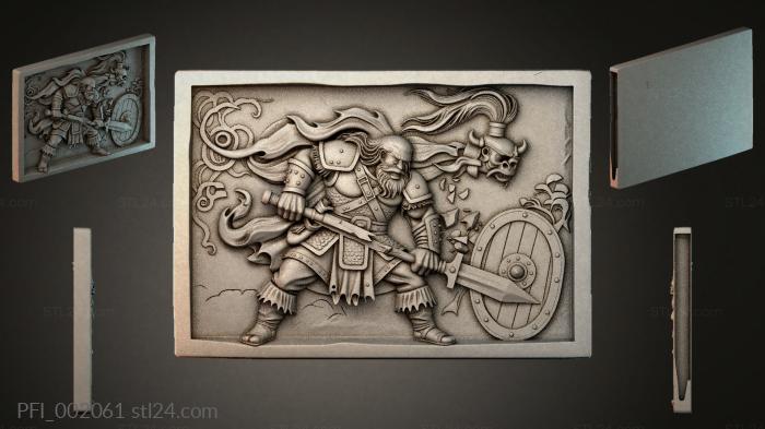 Панно фентези (PFI_002061) 3D модель для ЧПУ станка