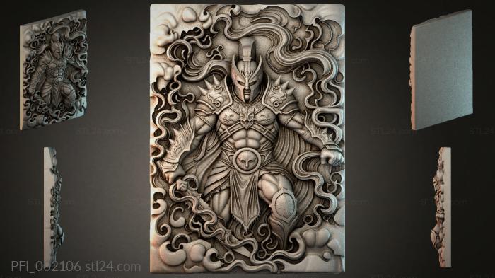 Панно фентези (PFI_002106) 3D модель для ЧПУ станка