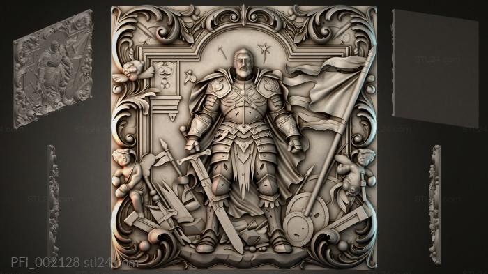 Панно фентези (PFI_002128) 3D модель для ЧПУ станка